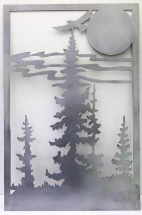 metal wall art trees sun birds