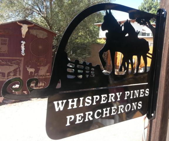 custom metal farm sign percherons  horses